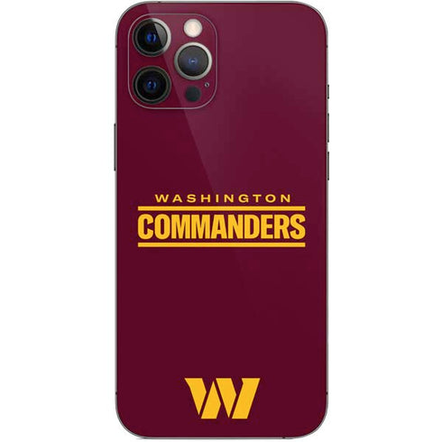 NFL Washington Commanders Performance Series iPhone 12 Pro Max Skin